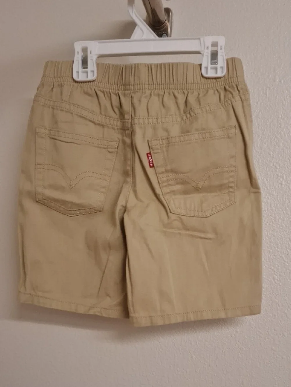 Levi's Kids Khaki Elastic-Waist Shorts